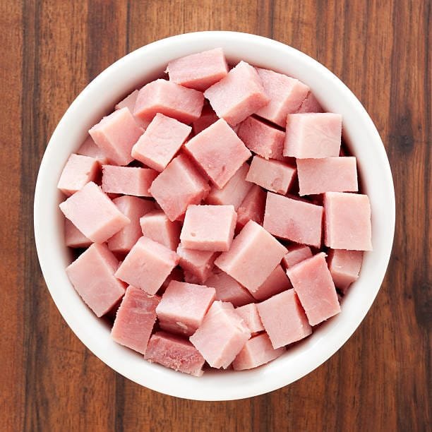 cooked ham cube